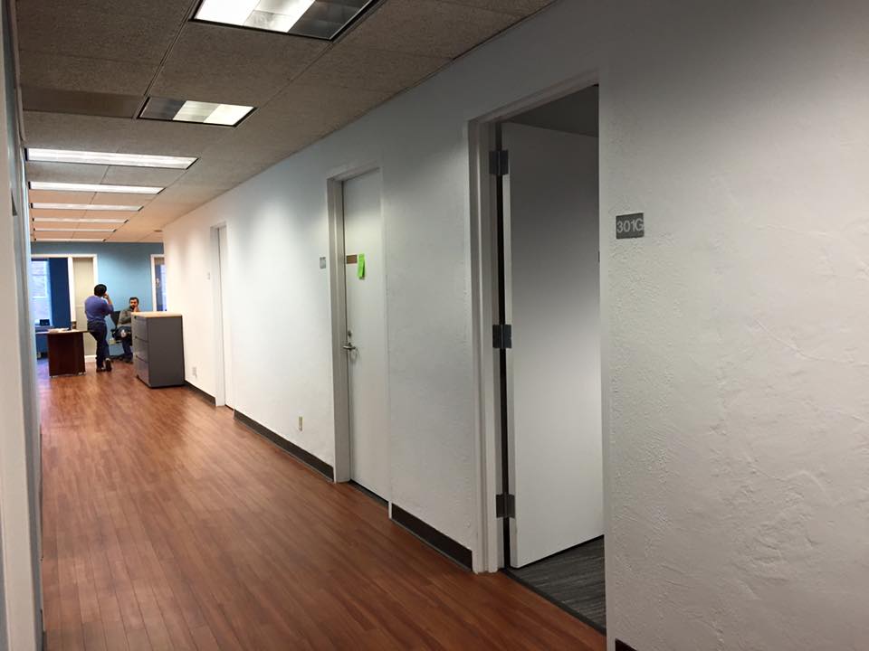 The USC Graduate School's hallways are bare